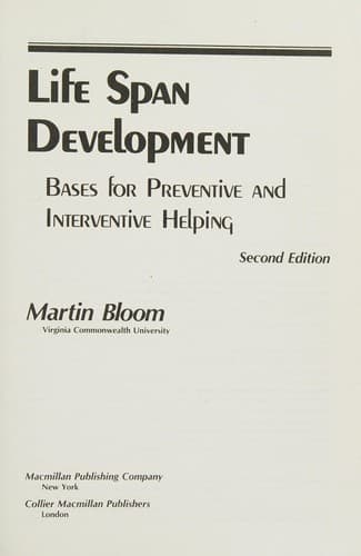 Tapa de Life span development