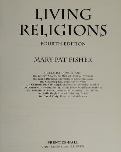 Tapa de Living Religions
