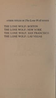 Tapa de The Lone Wolf