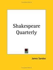 Tapa de Shakespeare Quarterly
