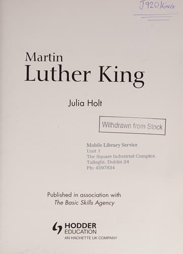 Tapa de Martin Luther King, Level 2