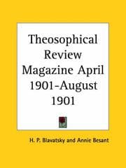 Tapa de Theosophical Review Magazine April 1901-August 1901