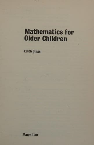 Tapa de Mathematics for Younger Children