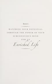 Tapa de Maximize your potential through the power of your subconscious mind for an enriched life