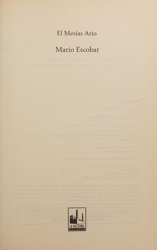 Tapa de Mesias Ario