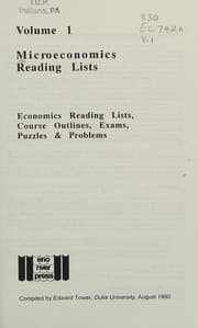 Tapa de Microeconomics Reading Lists (Economics Reading Lists, Course Outlines, Exams, Puzzles & P)