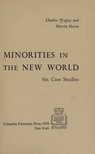 Tapa de Minorities in the new world