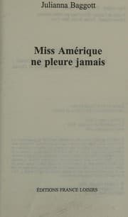 Tapa de Miss Amérique ne pleure jamais (Piment)