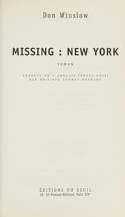 Tapa de Missing / New York