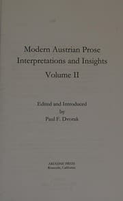 Tapa de Modern Austrian Prose