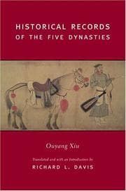 Tapa de Historical records of the five dynasties