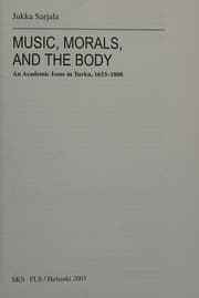 Tapa de Music, morals, and the body