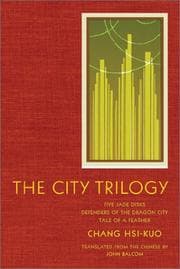 Tapa de The City Trilogy (Modern Chinese Literature from Taiwan)