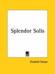 Tapa de Splendor Solis