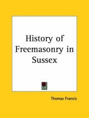 Tapa de History of Freemasonry in Sussex..
