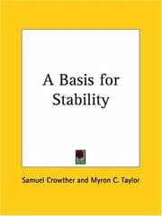 Tapa de A Basis for Stability
