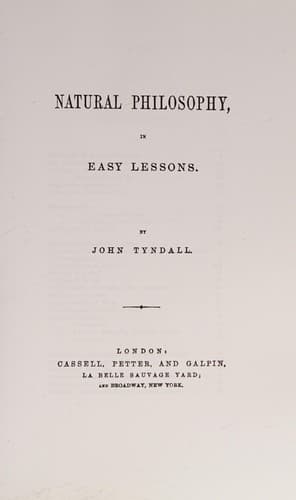 Tapa de Natural Philosophy, in Easy Lessons