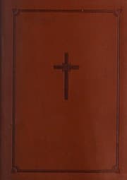 Tapa de NLT Compact Bible - Tan simulated leather