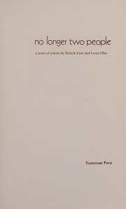 Tapa de No Longer Two People