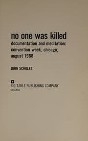 Tapa de No One Was Killed