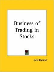 Tapa de Business of Trading in Stocks