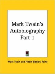 Tapa de Mark Twain's Autobiography, Part 1