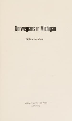 Tapa de Norwegians in Michigan