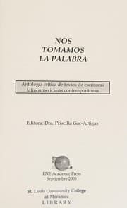 Tapa de Nos tomamos la palabra
