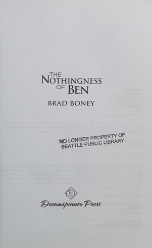 Tapa de Nothingness of Ben