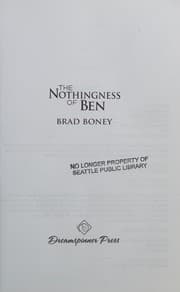 Tapa de Nothingness of Ben
