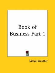 Tapa de Book of Business, Part 1