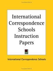 Tapa de International Correspondence Schools Instruction Papers
