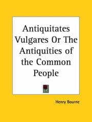Tapa de Antiquitates Vulgares or The Antiquities of the Common People