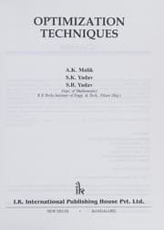 Tapa de Optimization Techniques