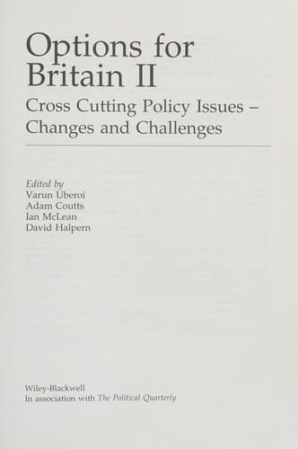 Tapa de Options for Britain