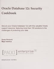 Tapa de Oracle Database 12c Security Cookbook