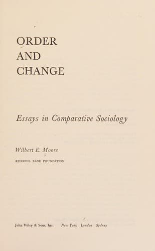 Tapa de Order and change