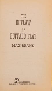 Tapa de The Outlaw of Buffalo Flat