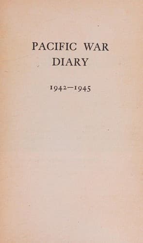 Tapa de PACIFIC WAR DIARY 19