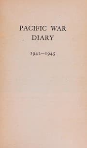 Tapa de PACIFIC WAR DIARY 19