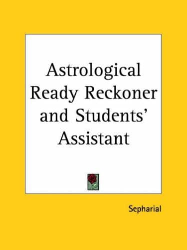 Tapa de Astrological Ready Reckoner and Students' Assistant
