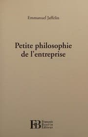 Tapa de Petite philosophie de l'entreprise