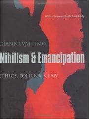 Tapa de Nichilismo ed emancipazione