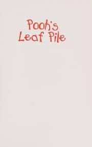 Tapa de Pooh's Leaf Pile Book Club