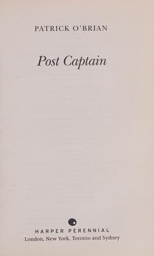 Tapa de Post Captain