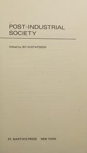 Tapa de Post-industrial society