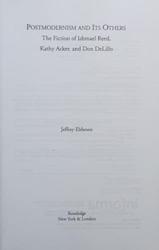 Tapa de Postmodernism and its Others