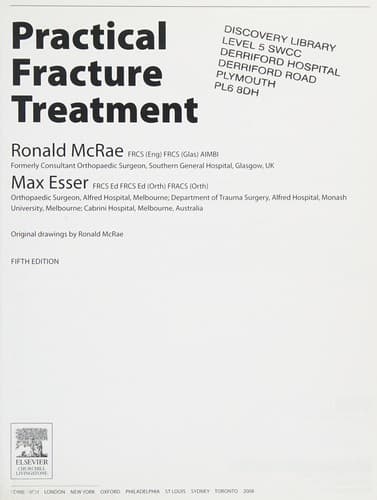 Tapa de Practical fracture treatment