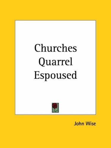 Tapa de Churches Quarrel Espoused