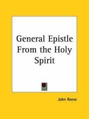 Tapa de A general epistle from the Holy Spirit